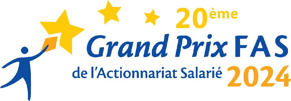 Badges du Grand Prix FAS de l'Actionnariat Salarié 2024